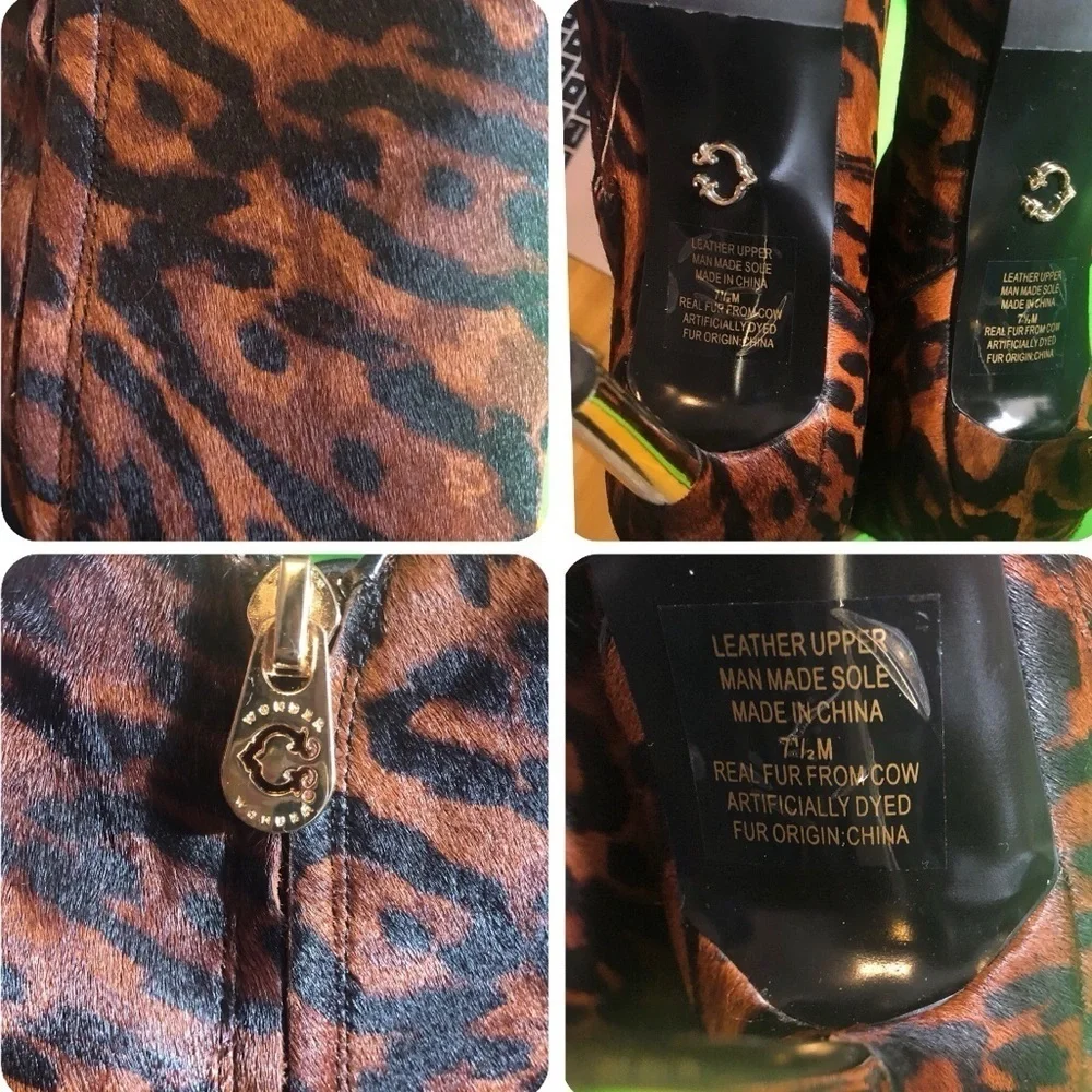 C Wonder Gold Heel Bootie NIB - Picture 13 of 14